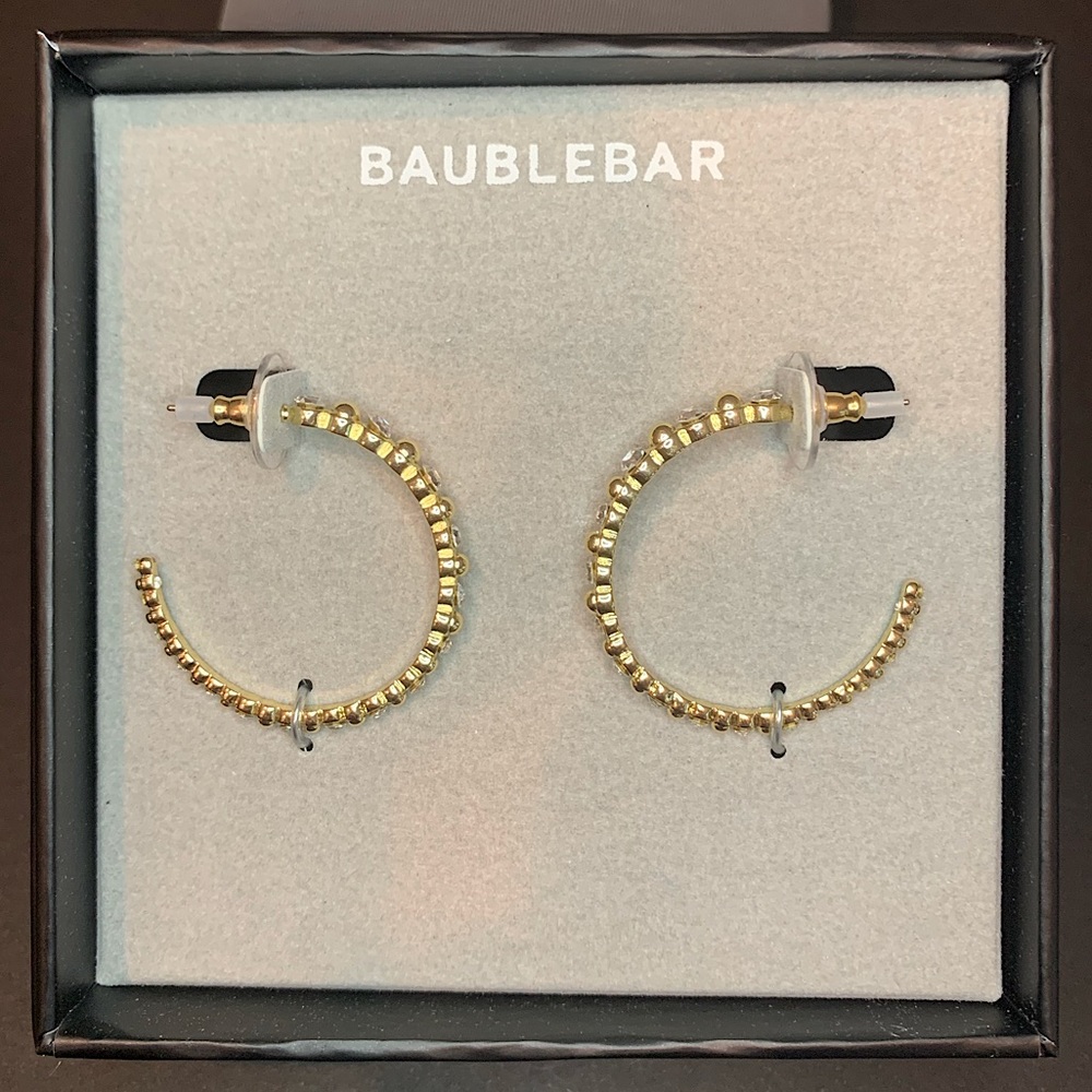 BaubleBar Gold Hoop Earrings